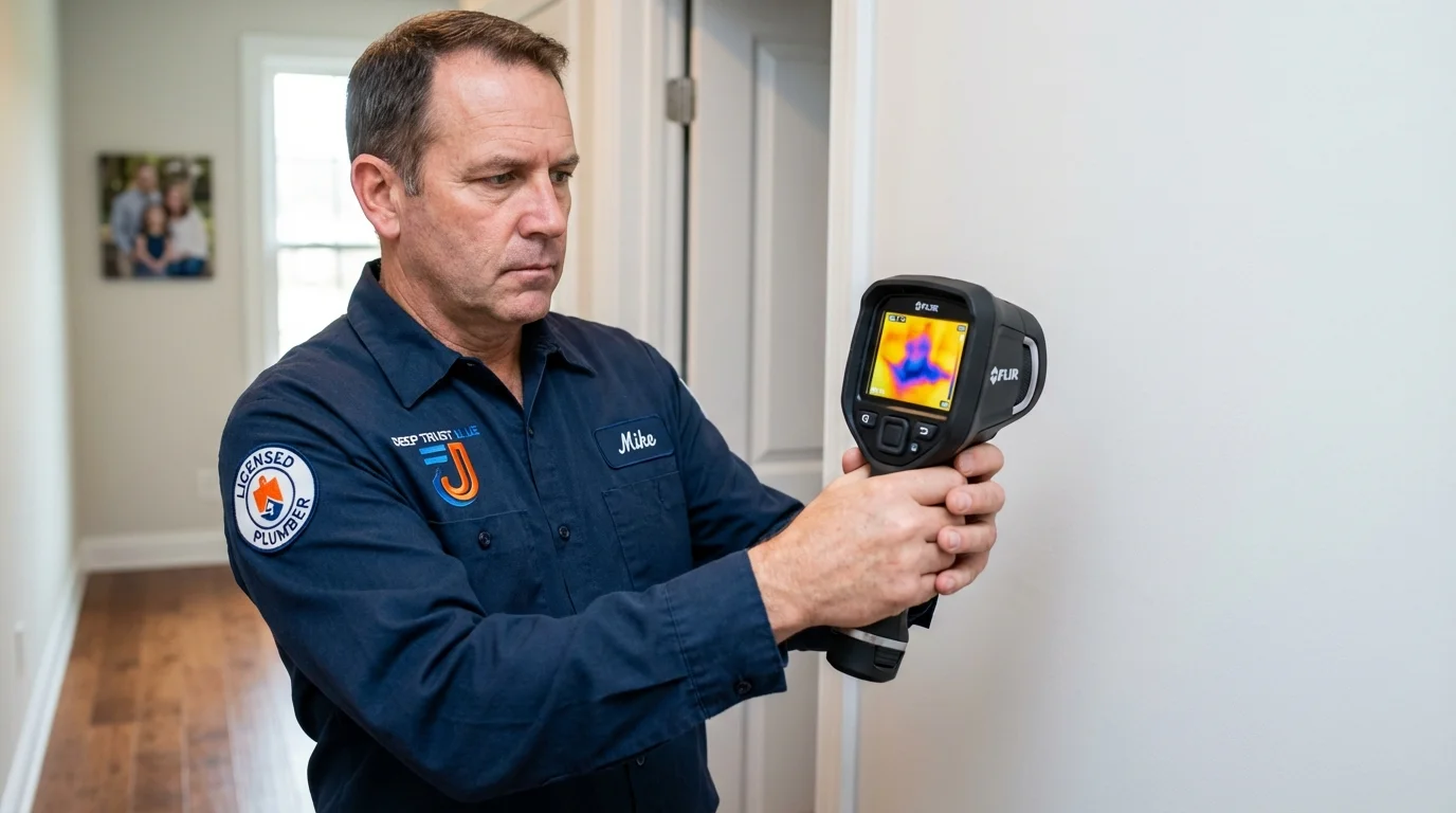 Thermal imaging leak detection by Johns Plumbing LLC in Lemont